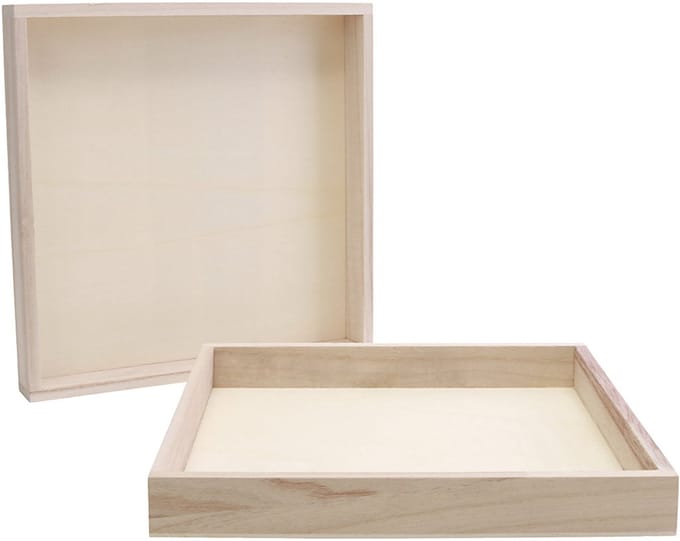 Creativ Company Houten Frame met Rand 24,5x24,5x3 cm 10 stuk
