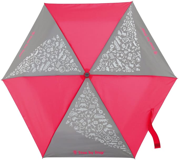 Step by Step Kinder zakparaplu 22.5 cm - 100cm Diameter - neon pink