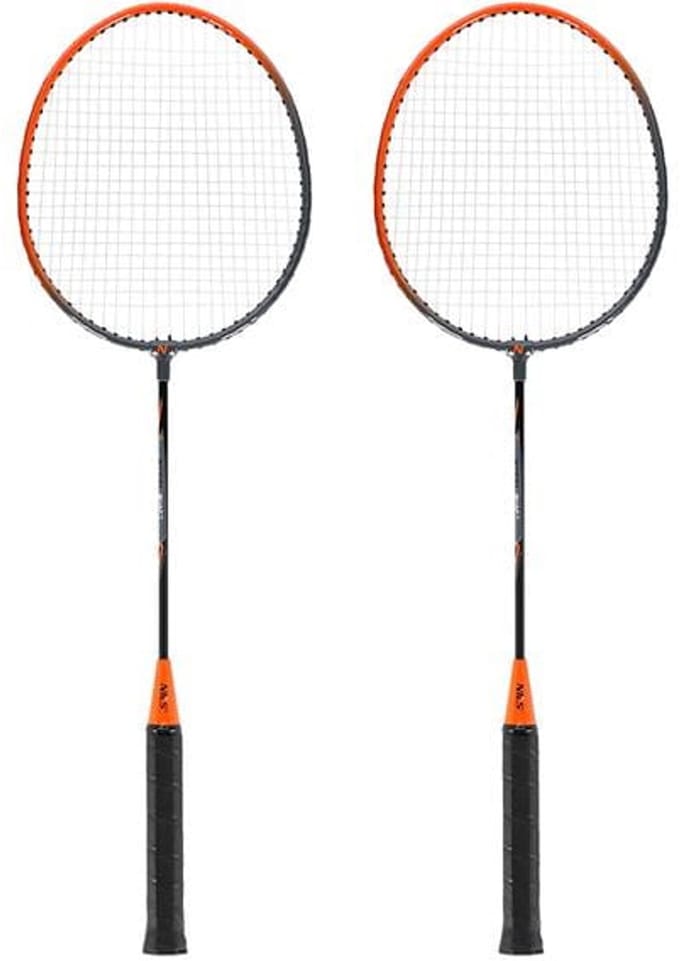 NILS Badminton Set - 2 Rackets en Opberghoes