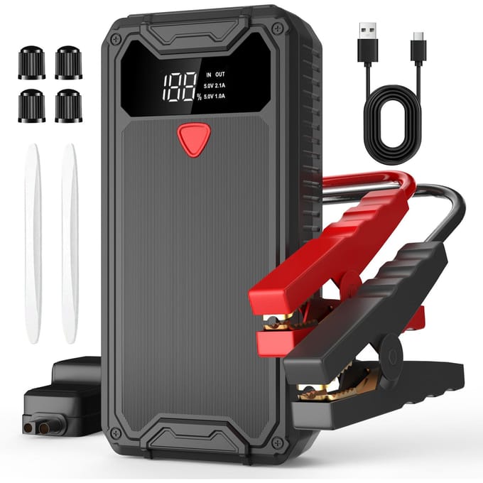 Auto Jumpstarter Booster Powerbank Batterijlader Eigotrav PD-J330 12V 6000A 10000mAh