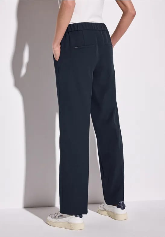 Twill broek met rechte pijpen