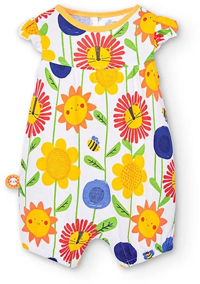 Boboli 128090 Mouwloze Romper Veelkleurig 0 Months Kinderen