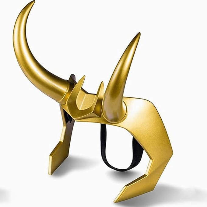 Coiffe Loki Couronne Masque Loki pour Costumes de Nuit de Carnaval Accessoires Accessoires white