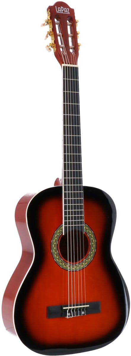 Klassieke gitaar 3/4 - Met gratis lessen - LaPaz 002 - Burst