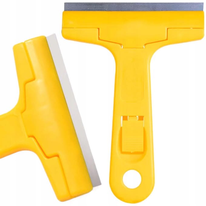 Rosfix Stickerverwijderaar Schraper - Inklapbaar Veilig Mes - 16,5 Cm Lengte, 10 Cm Mesbreedte