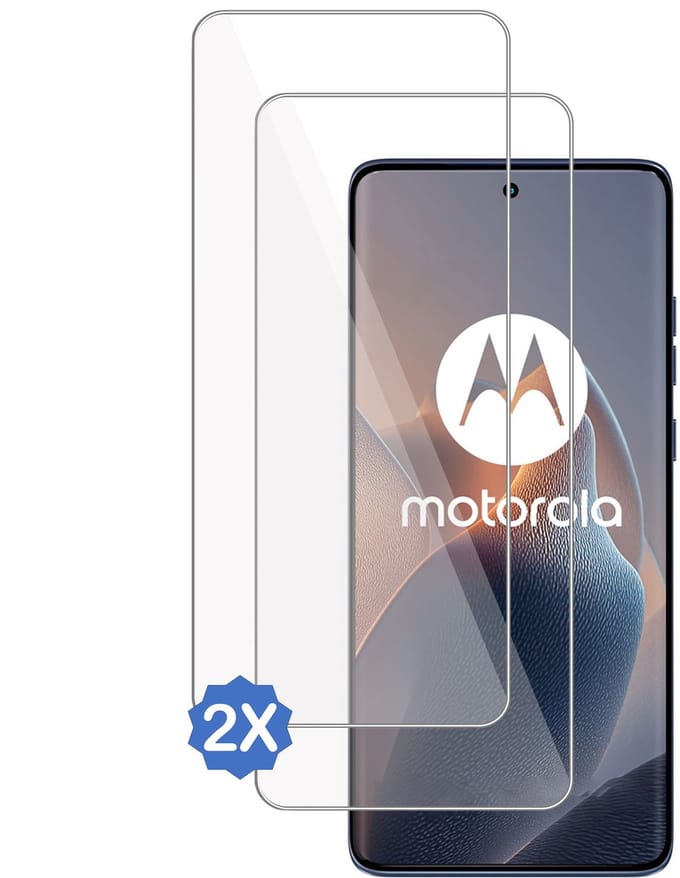 2x TechNow Screenprotector geschikt voor Motorola Edge 60 Pro Screenprotector - Gehard Glas - Rounded - Proteqt+