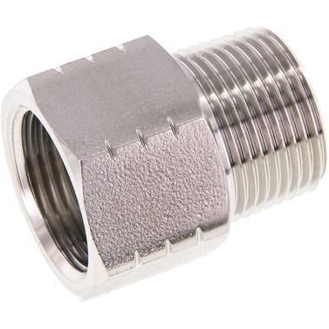R 3/4'' x 3/4'' NPT M/F RVS Verloopring 40 Bar - Hydrauliek - FL2S-MF-ST-034RN