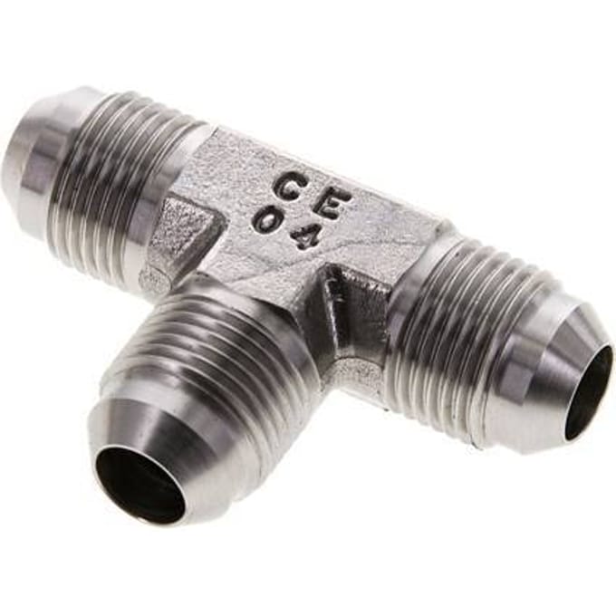 JIC T-koppeling UNF 3/4''-16 Buitendraad RVS 275 bar (3863.75psi)