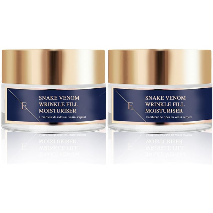2 x Wrinkle Fill Slangengif Moisturiser 50ml