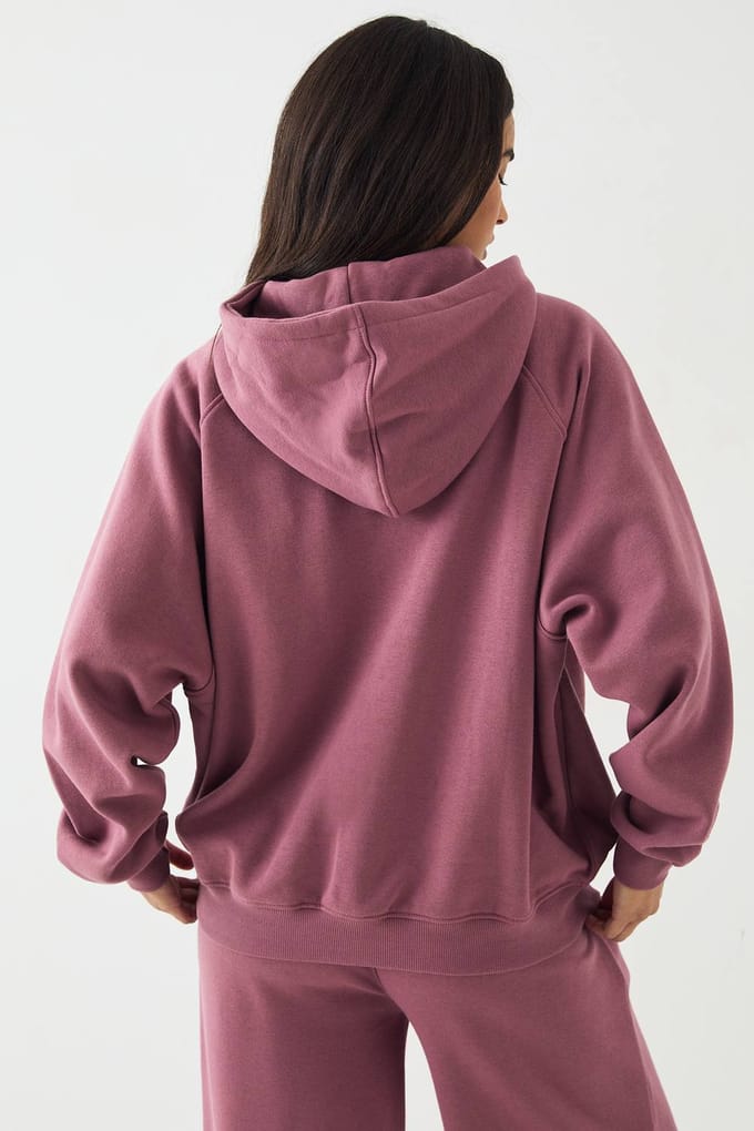 Dames DSGN Studio Script Oversized Hoodie | Roos | Maat: XS