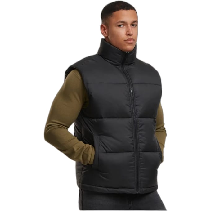 Urban Classics - Basic Puffer Mouwloos jacket - 5XL - Zwart