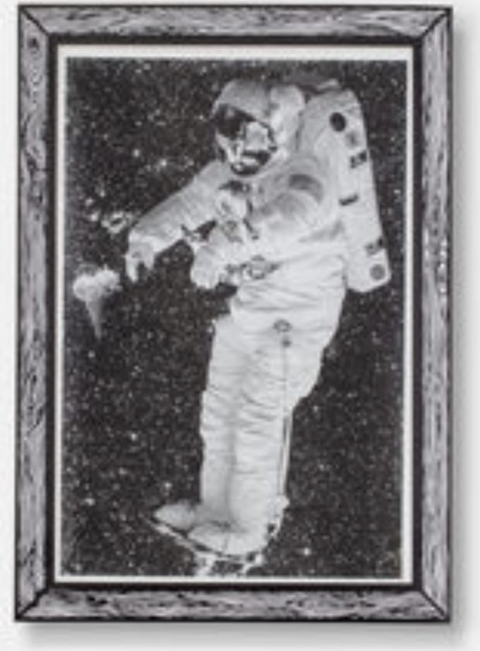 The A3 Print “ASTRONAUT” by Marke Newton Riso print A3 in envelope printed with plastic window ready to hang on