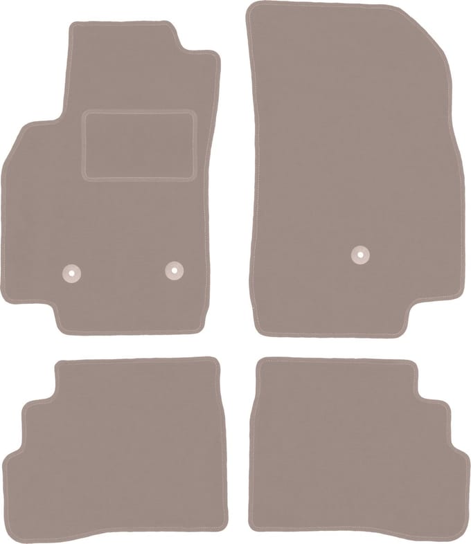 Beige velours matten voor: Opel Karl hatchback (2015-)