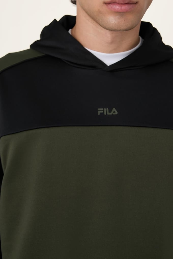 FILA Rivoli Loose Blocked Hoodie Black Größe: M | Kaputzenpullis Outlet | Herren | Schwarz