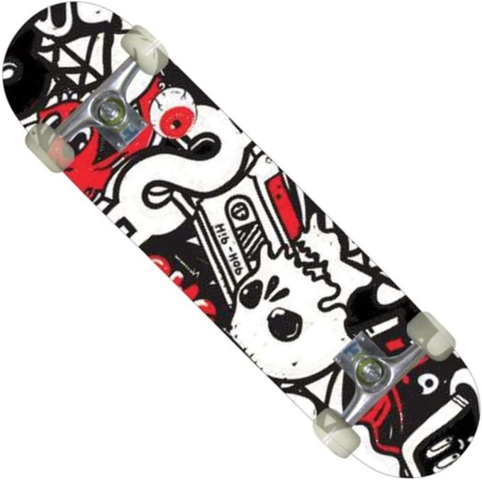 Skateboard - Street Deck - Urban Cruising - Robuust Ontwerp - 79x20cm - Multicolor