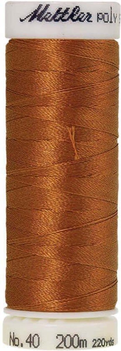 AMANN POLYSHEEN NAAI-BORDUURGAREN, COL-0932 BRUIN, 200M, PER STUK.