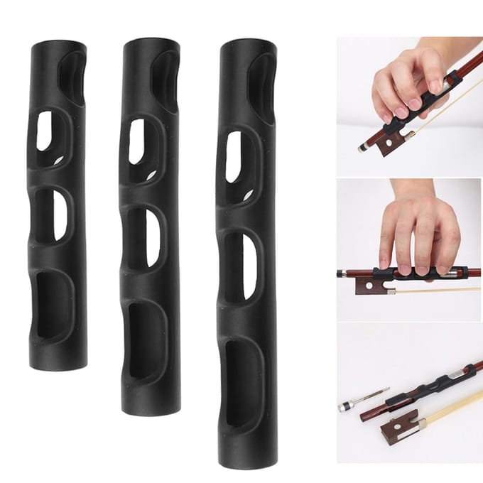 Support d'archet de violon Correcteur de prise d'archet d'alto Aide à l'enseignement de l'archet de violon Accessoires de prise d'archet de violon pour Débutant Enfant gray