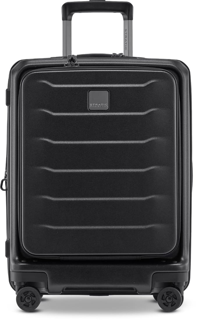 STRATIC Phoenix ML - handbagage koffer - 55 cm - voorvak - Black