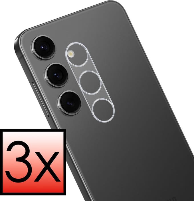 Camera Lens Protector - 3 Stuks - Geschikt voor Samsung Galaxy S25 Plus - Camera Screenprotector - Beschermglas - Gehard Glas - Tempered Glass - Screen Protector