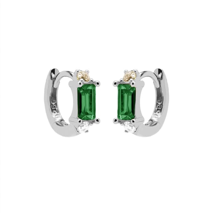 Karma Oorringen zirkonia square Zilver