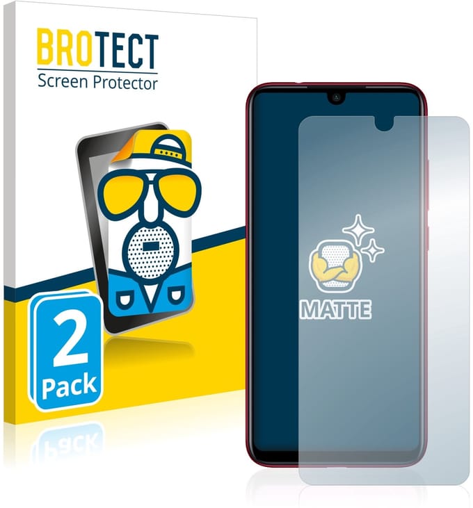 BROTECT - Screenprotector voor Xiaomi Redmi Note 7 / 7 Pro / 7S - Folie Beschermfolie matte 2 Stuks