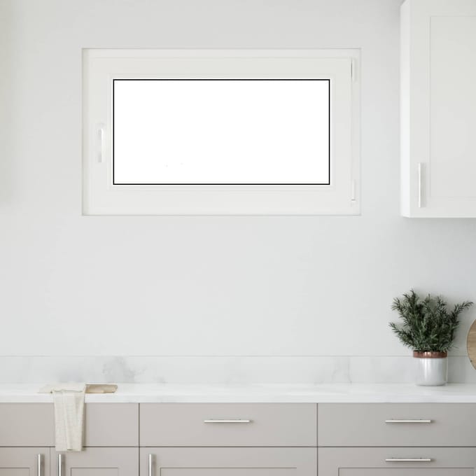 vidaXL - Kleur - binnenkant - kelderraam - Wit - RISOR - 100 - x - 70 - cm
