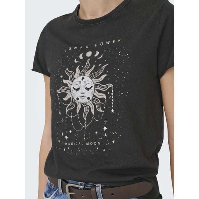 Regular fit T-shirt van puur katoen Model 'LUCY'