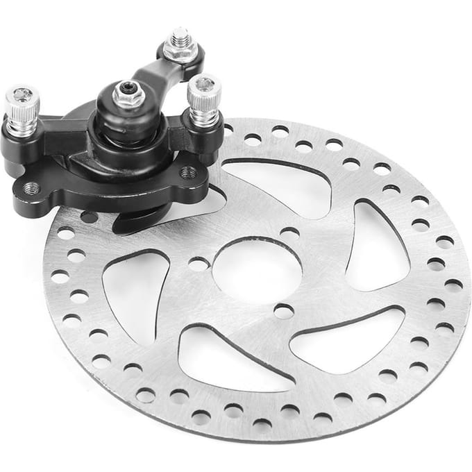 Mini Scooter Achter Schijfremset van Aluminiumlegering Remschijf+Remklauw voor Rotoren SUV's white