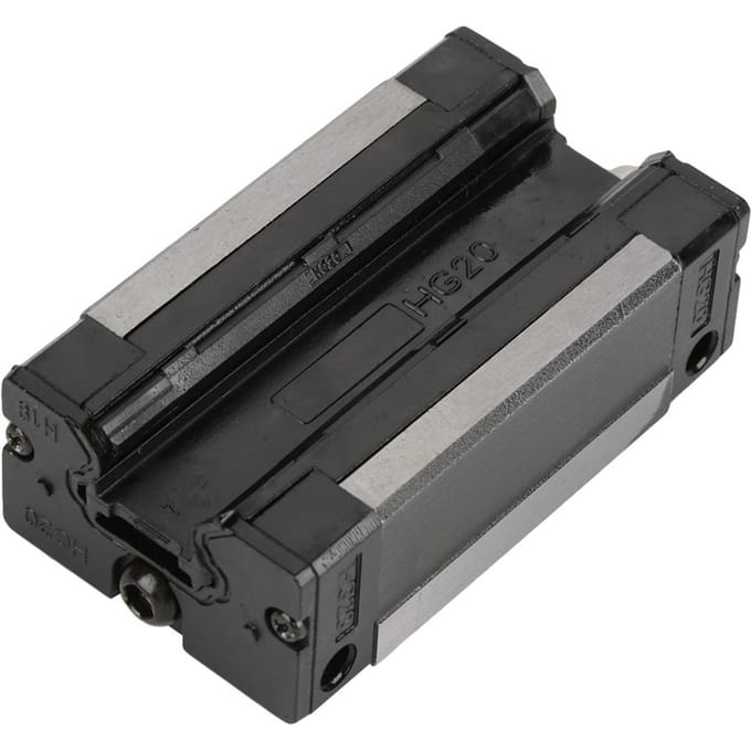 2pcs Bloc Rail 20mm Coulisseau Chariot pour Guide Rail CNC gray