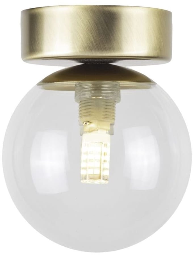 Sigma Perla Lux 40851 Plafondlamp Goud/Transparant, 1xG9