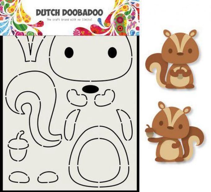 Dutch Doobadoo Card Art Eekhoorn A5 470.713.797