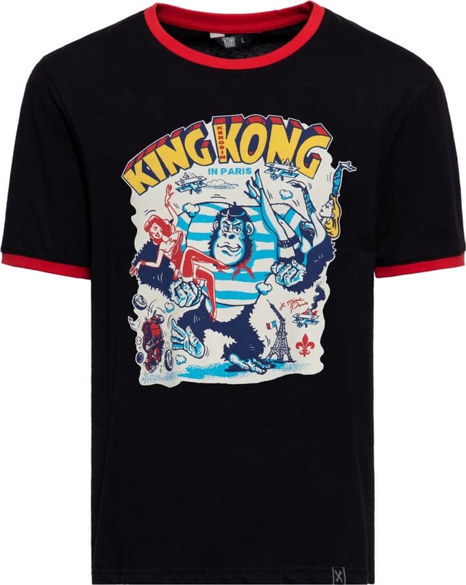 King Kerosin Vintage T-shirt Ringer ''Paris'' KKU41056