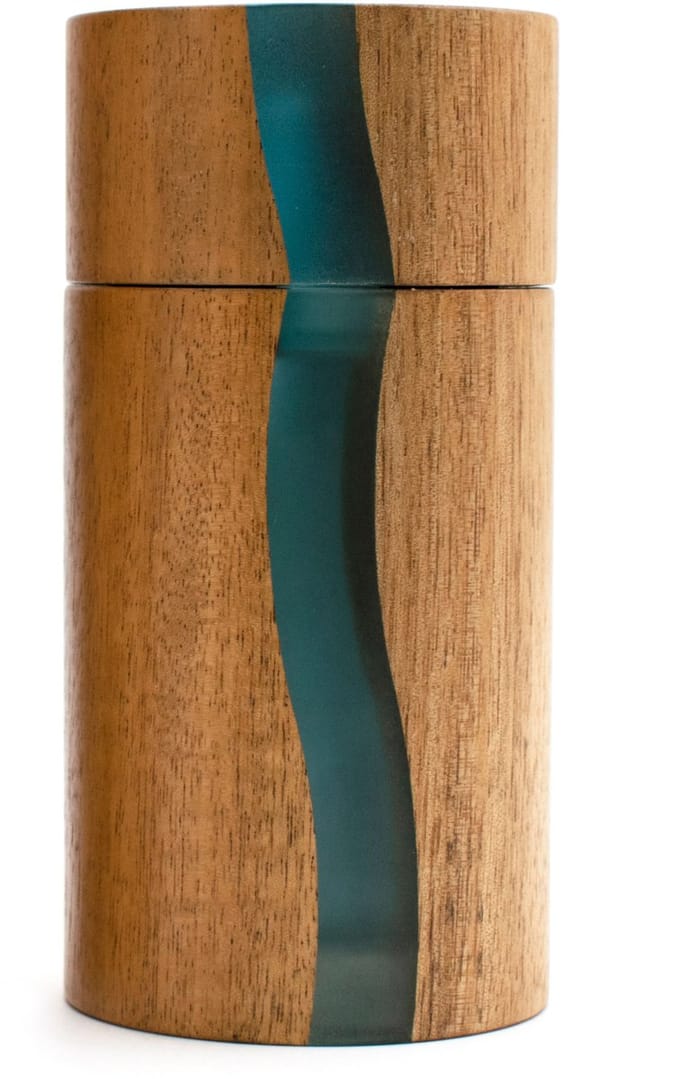 Positano Pepermolen D6,5xh13cm Acacia Met Blauwe Hars