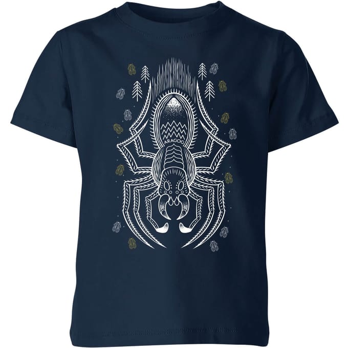 Harry Potter Aragog kinder t-shirt - Navy - 122/128 (7-8 jaar)