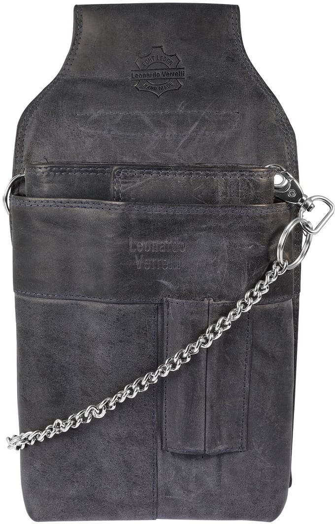 Leonardo Verrelli Leonardo Verrelli unisex portemonnee leren kelnersportemonnee,