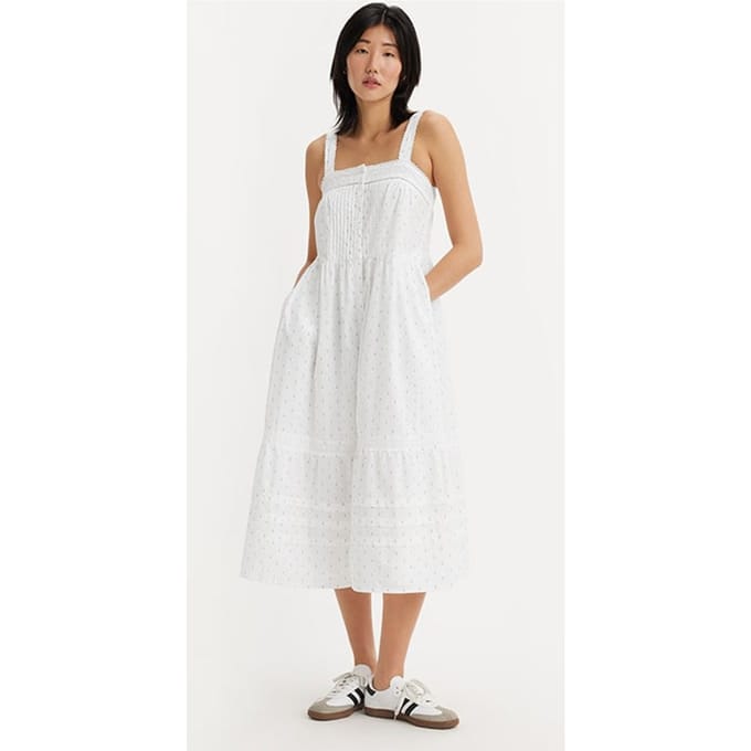 Levi's Cici Mini Dress White Größe: L | Midikleider Outlet | Damen | Weiß