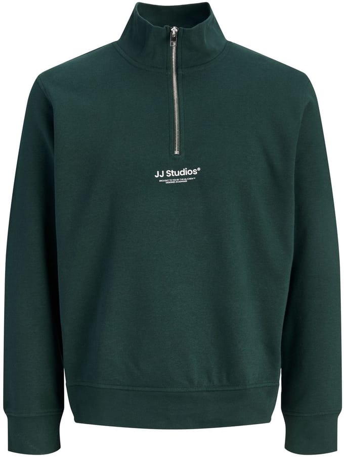 Jack & Jones Sweatshirt met halve rits Bedrukt Sweatshirt met halve rits