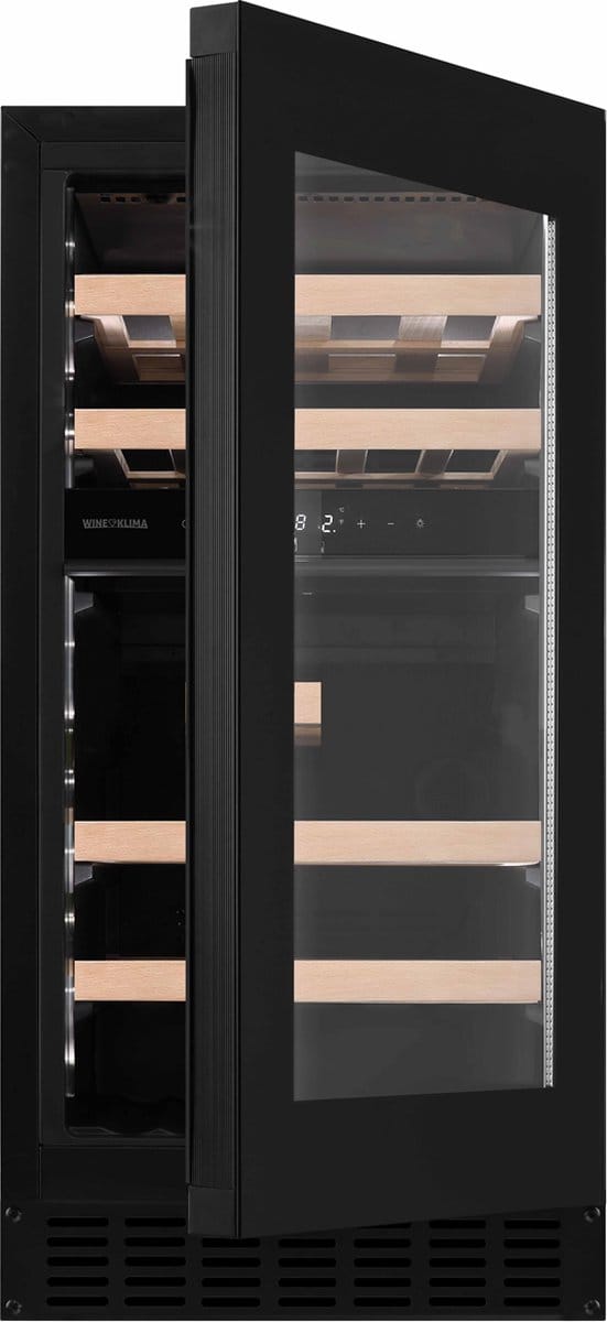 Wine Klima D29-OB72-PUSH - Wijnklimaatkast - Onderbouw - 2 Zones - 29 flessen