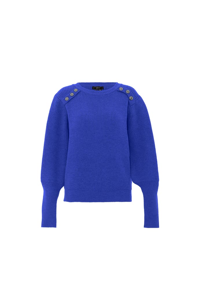 Faina Gebreide trui Dames KONING BLAUW