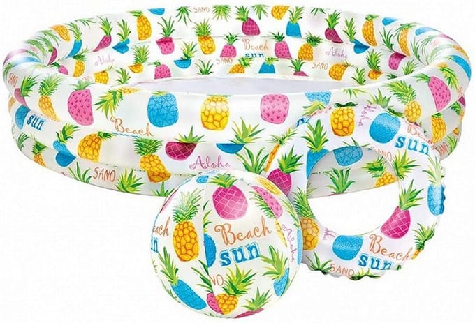 Intex 59469NP Ananas Opblaasbaar Zwembad Set