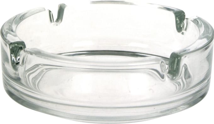 Luminarc Asbak 10,5 cm - Transparant glas - Geschikt binnen en buiten - Compact formaat