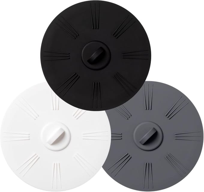 Set van 3 Universele Siliconen Afvoerstoppers voor Keuken en Badkamer