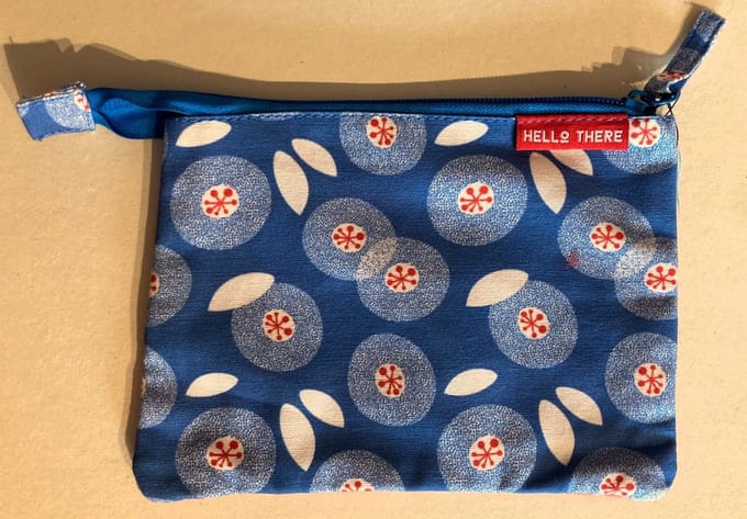 Lannoo Graphics - toilettasje 'Hello There' - blauw/rood