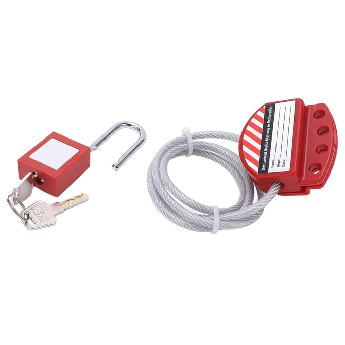 Câble de sécurité 1,8 mètre Résistant aux hautes températures Inaltérable Anticorrosion Câble de sécurité réglable gray