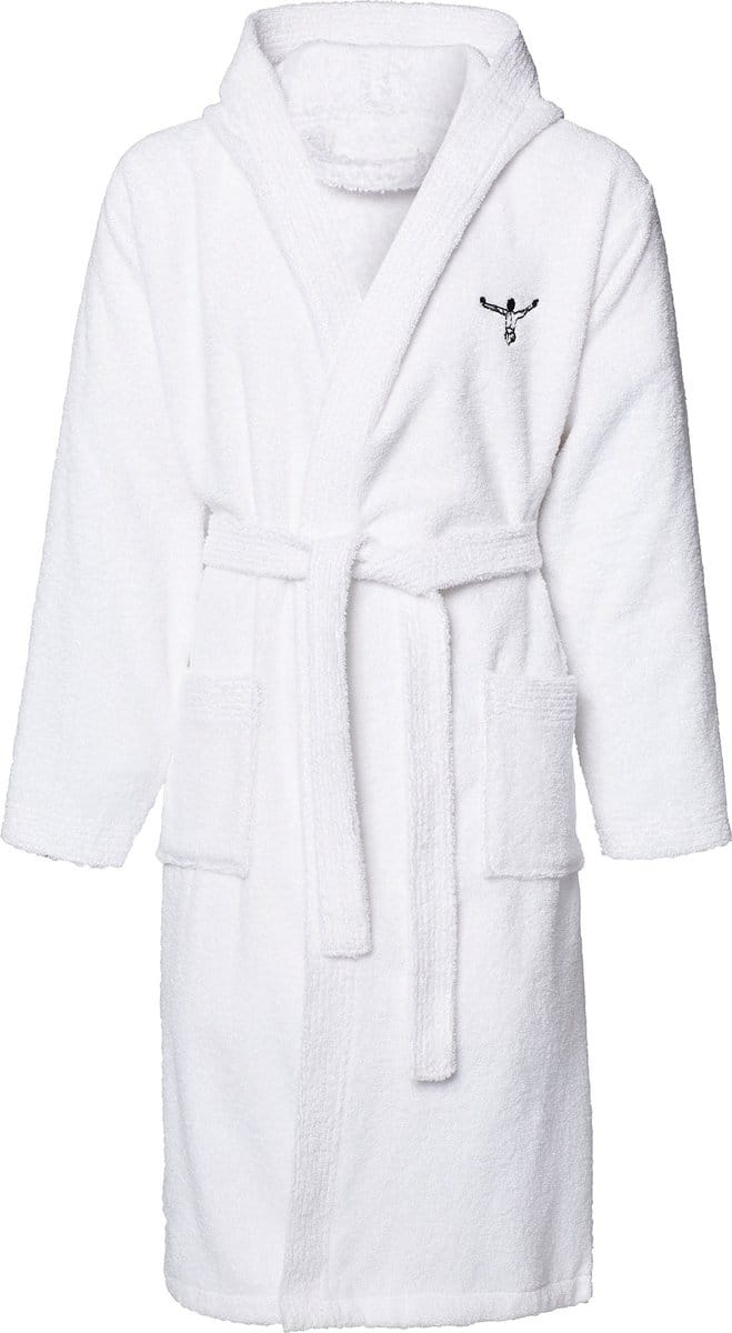 Chiemsee unisex badjas met capuchon 100% katoen wit