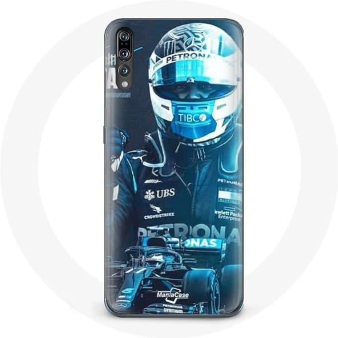 Coque - Huawei - P20 - Formule 1 - Valtteri Bottas - Noir - Souple noir
