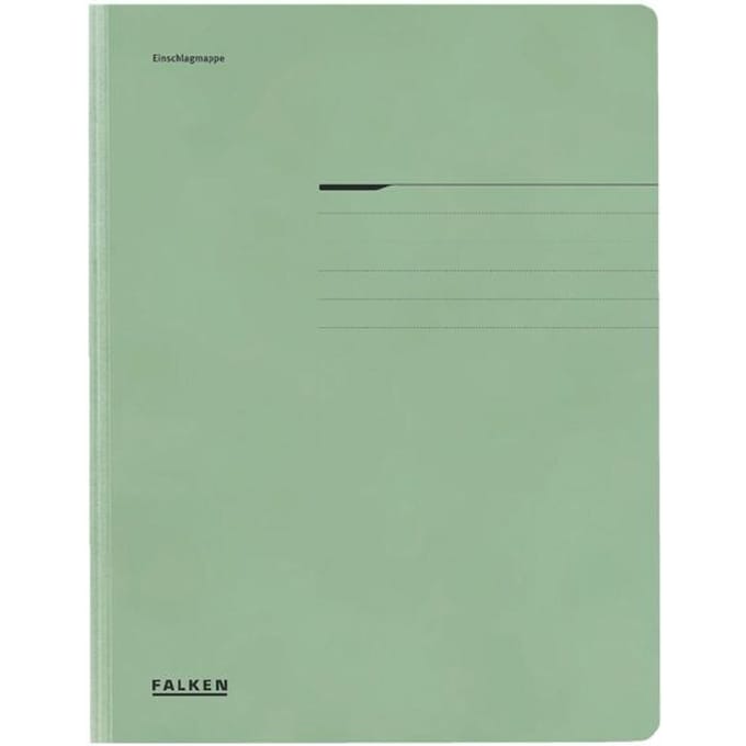 FALKEN verzamelmap, A4, flappen, manillakarton, groen