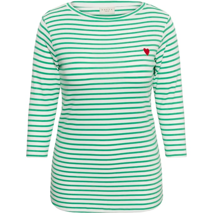 Dames-T-shirt met lange mouwen KAFFE Curve Lia