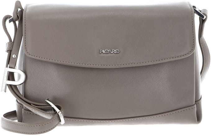 PICARD Leren schoudertas Really Shoulder Bag Gravel Taupe