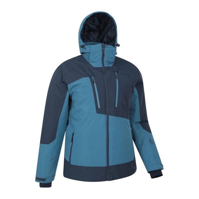 Mountain Warehouse Waterdichte Ski-jas Heren Supernova (Blauw/Uit Wit)